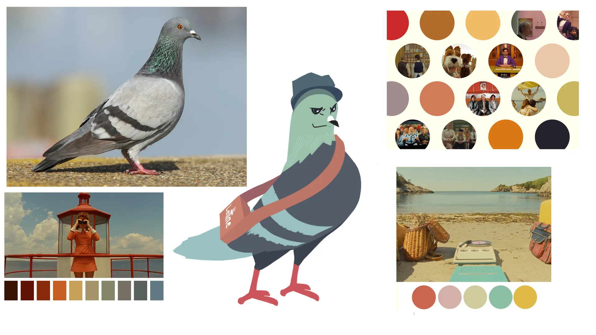 An early variant, along with the color palette.