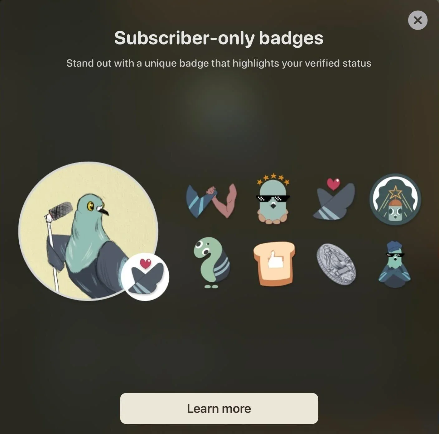 Flex your support with exclusive badges and flair on your PenPal profile