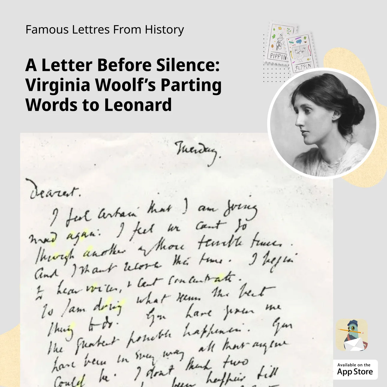 Letters from History: Virginia Woolf’s parting words to Leonard
