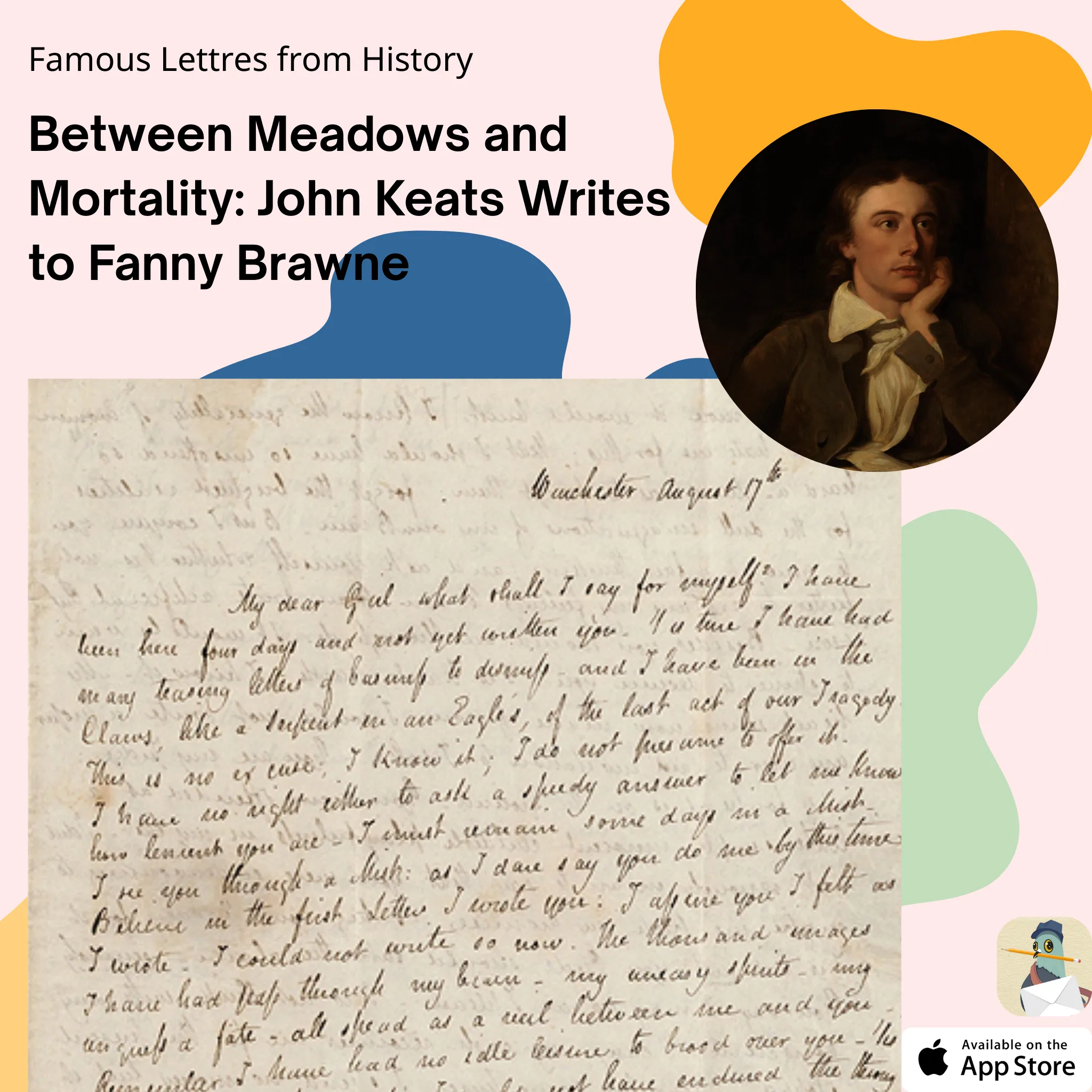 John Keats’s famous Lettre from history