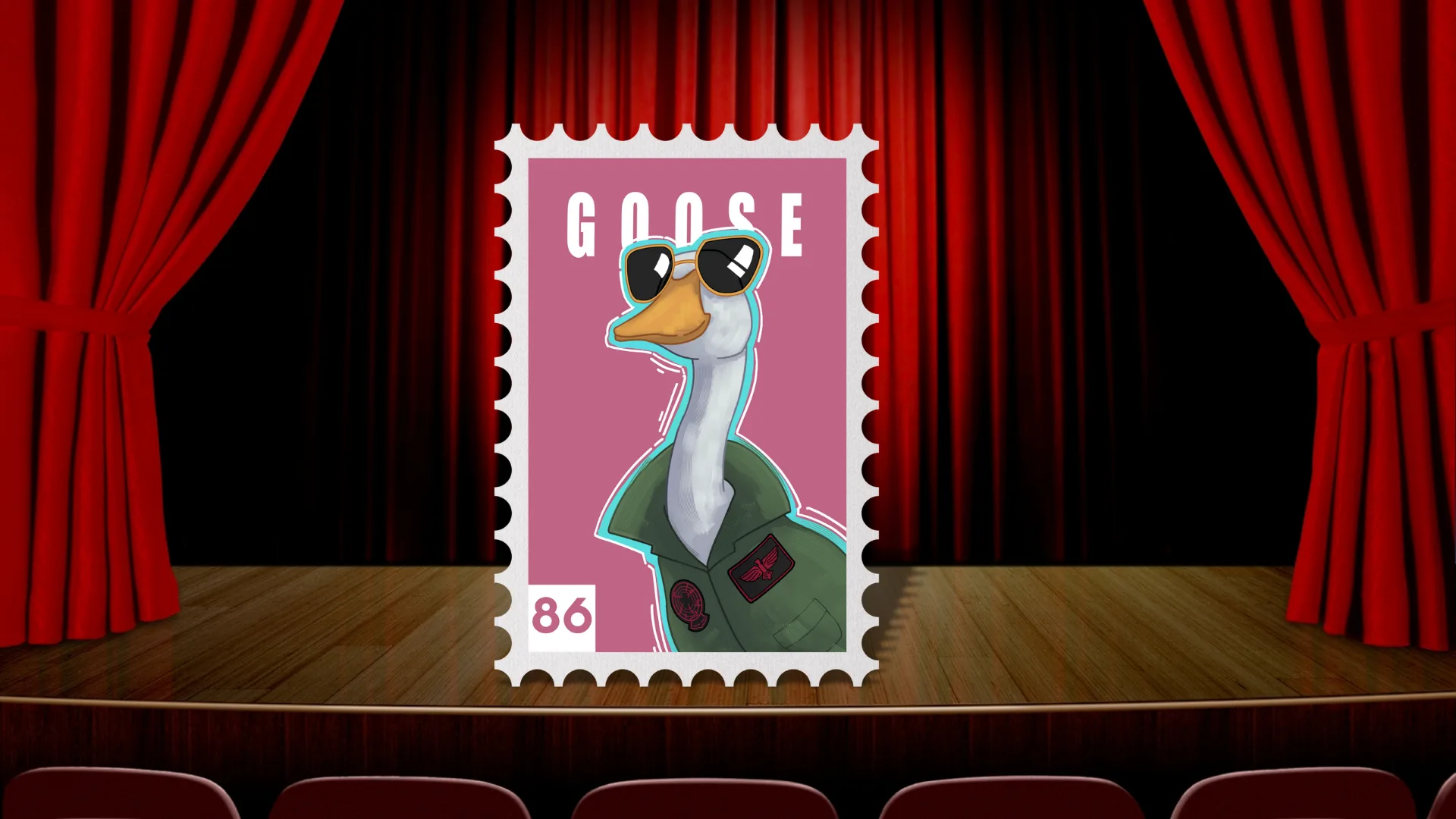 Goose by _airow : minted as a stamp