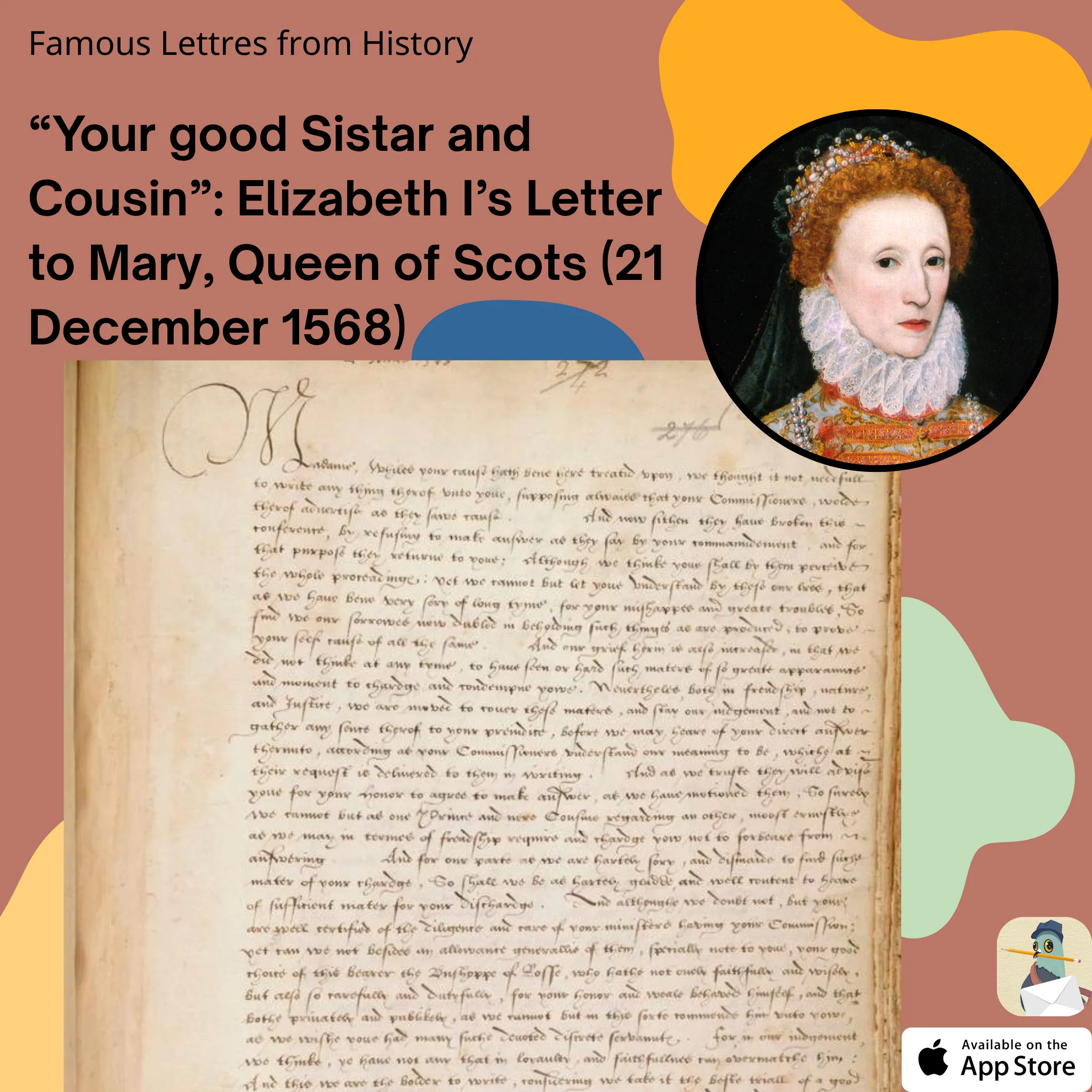 Elizabeth I’s letter to Queen Mary